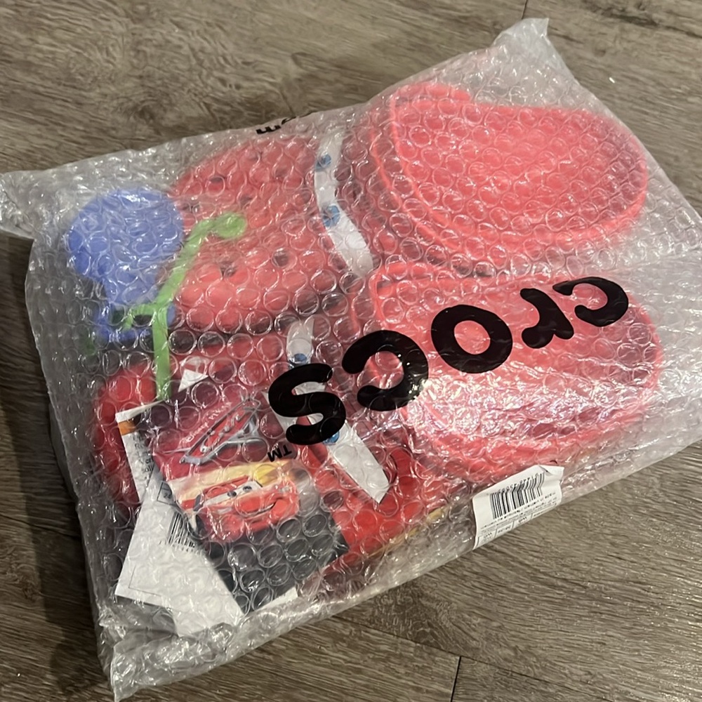 Brand new McQueen Crocs